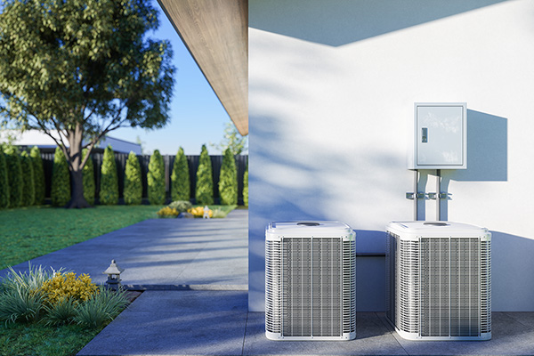 two new ac units outside of home